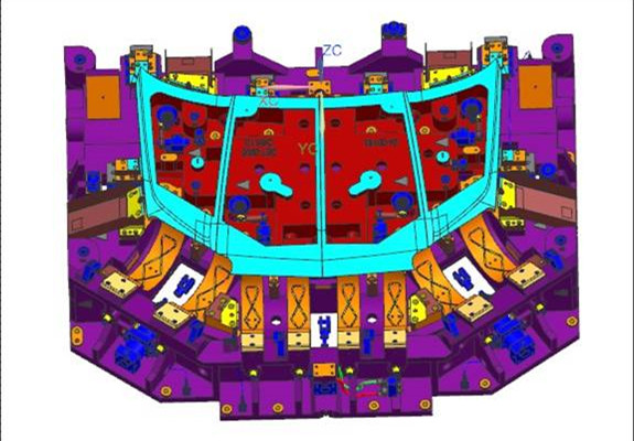 机盖外板旋转斜楔
